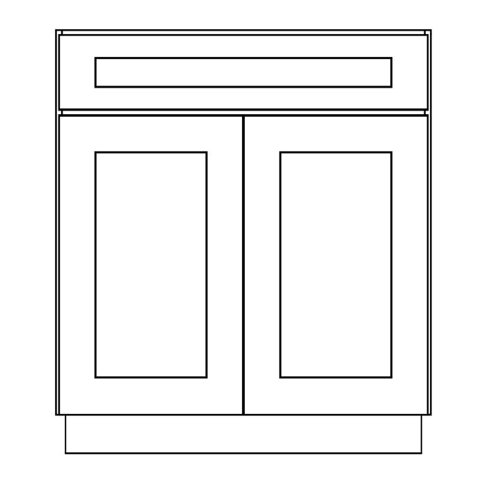 Sink Base 1 Faux Drawer & 2 Doors