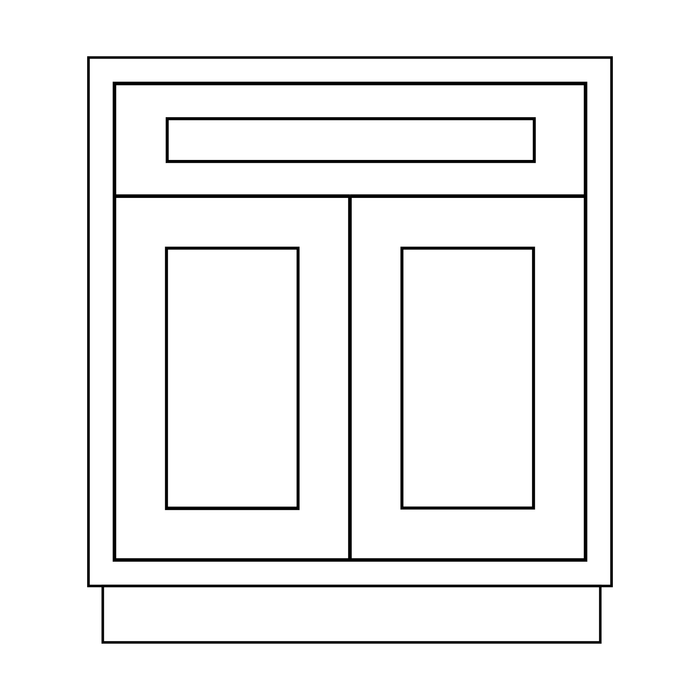 Sink Base 1 Faux Drawer & 2 Doors