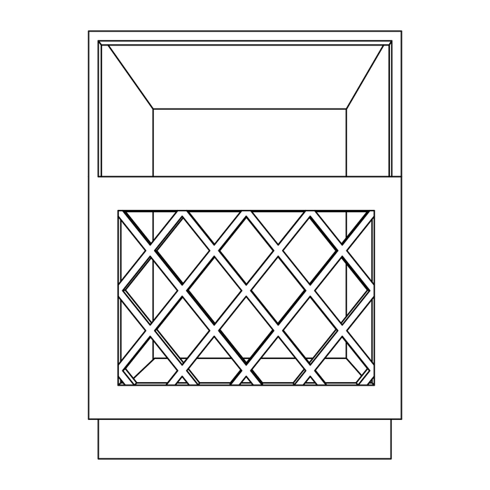 Base Lattice Wine Rack