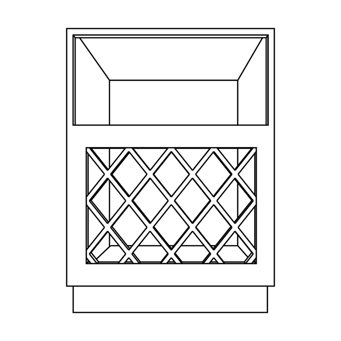 Base Lattice Wine Rack