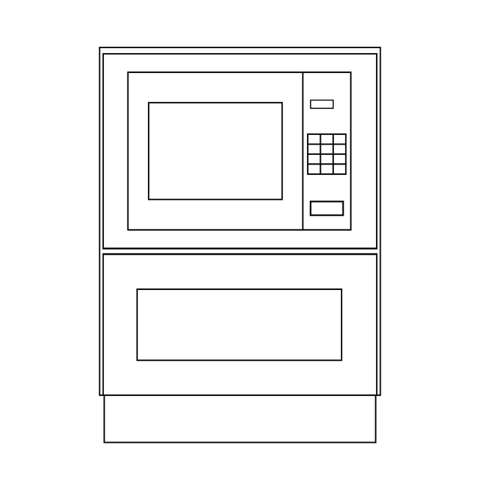 Base Microwave Cabinet 1 Drawer on Bottom