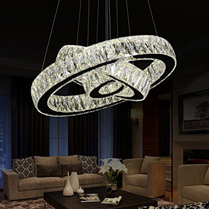 Neptune Three Rings Chandelier