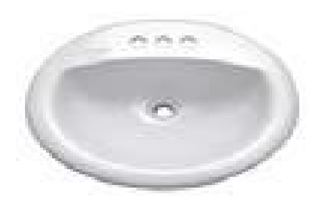 Bathroom Sinks - Drop-in Sink, Oval C273