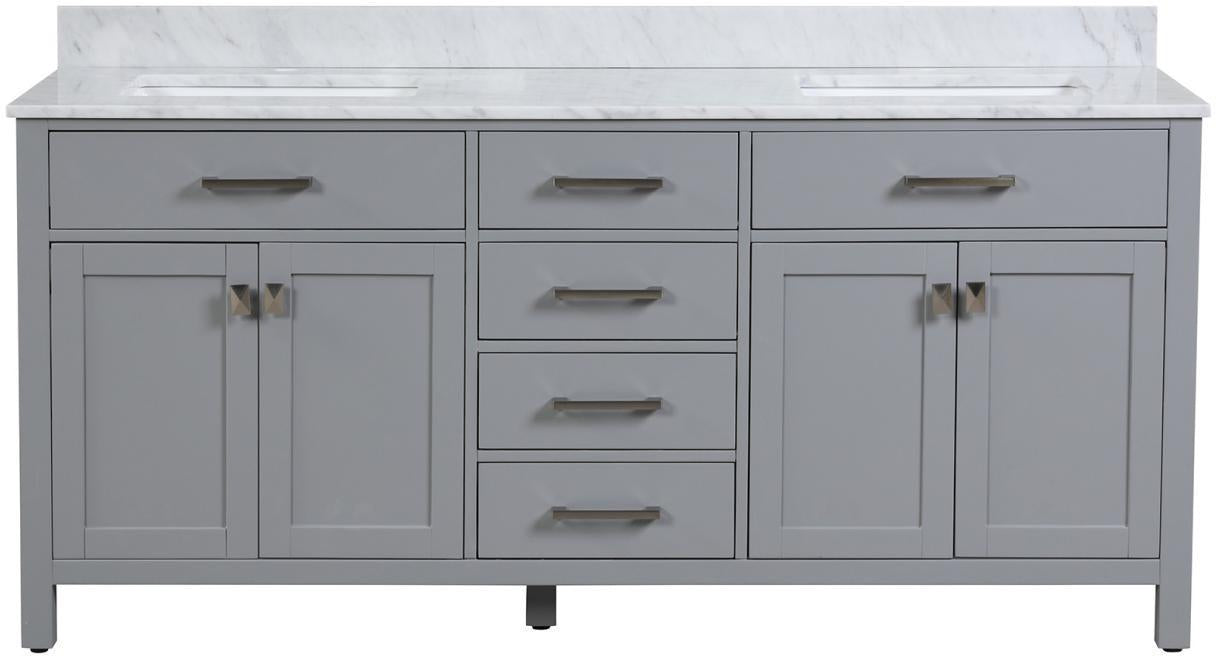 Roma Gray Bathroom Cabinet