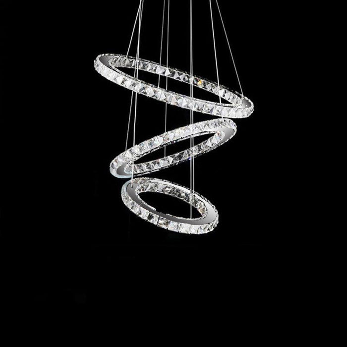 Crystal Ring Chandelier - Multi-Ring Choices