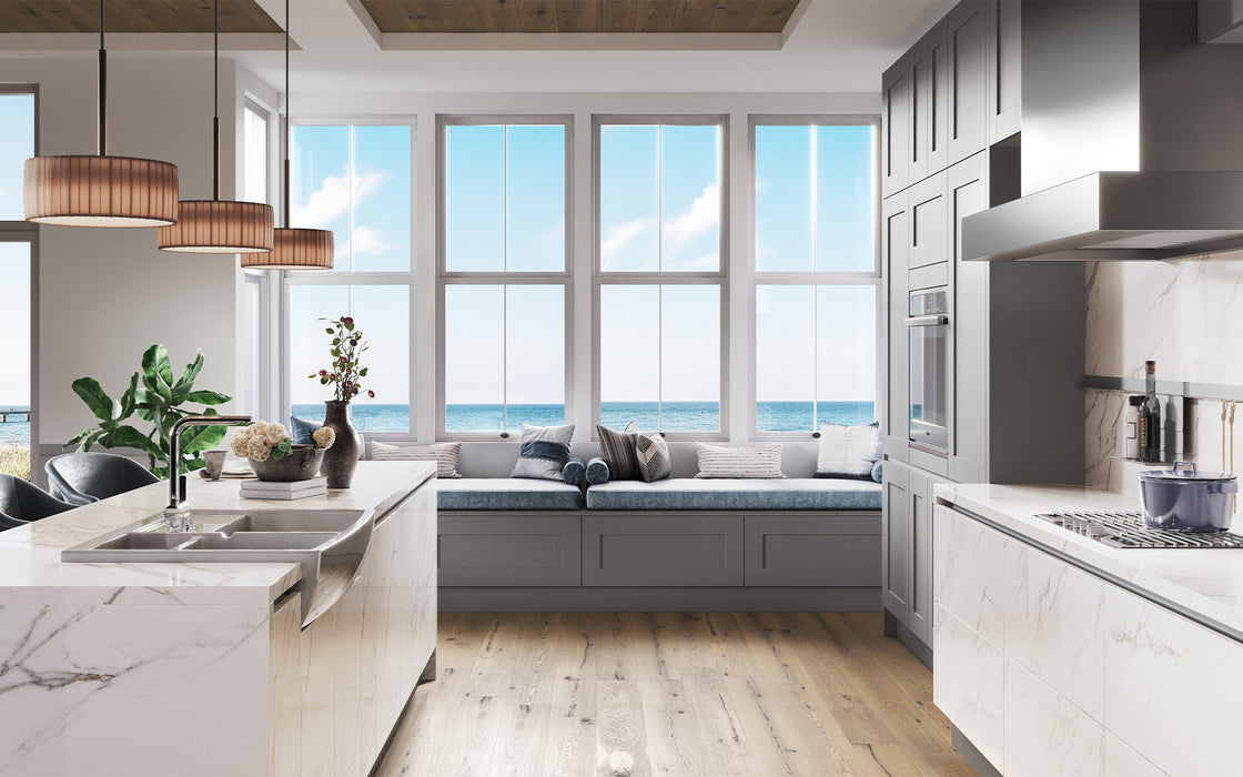 AV 8000 GL Calacatta – AV 6055 GL Lava grey