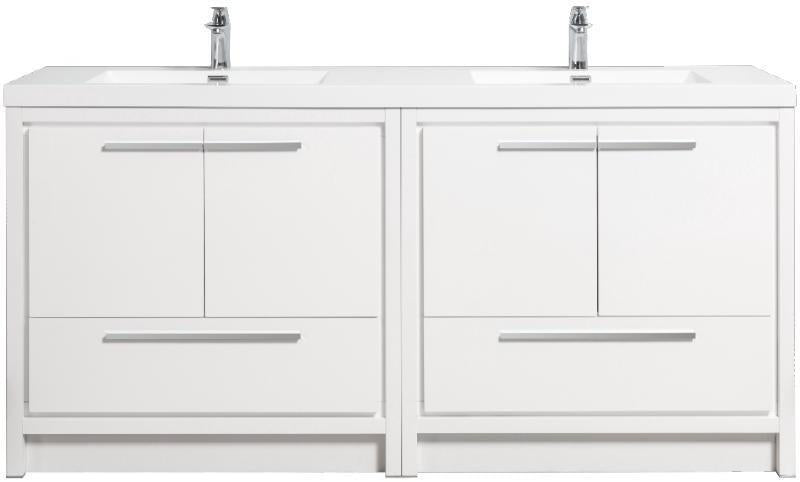 Allier High Glossy White Bathroom Cabinet