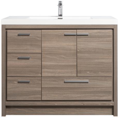 Allier Maple Gray Bathroom Cabinet