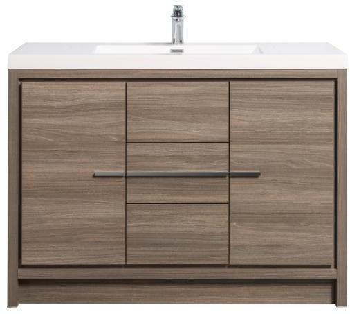 Allier Maple Gray Bathroom Cabinet