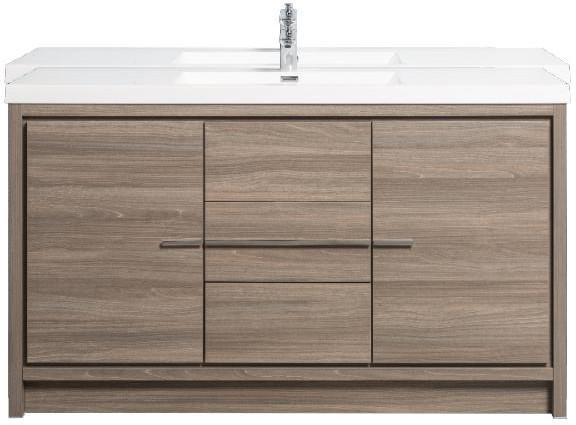 Allier Maple Gray Bathroom Cabinet