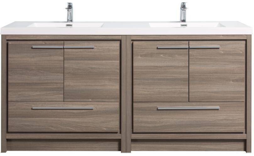 Allier Maple Gray Bathroom Cabinet