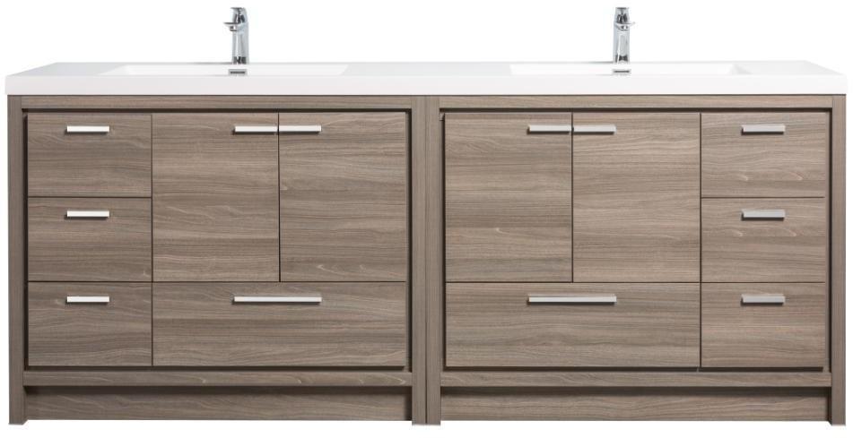 Allier Maple Gray Bathroom Cabinet