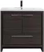 Allier M Black Bathroom Cabinet