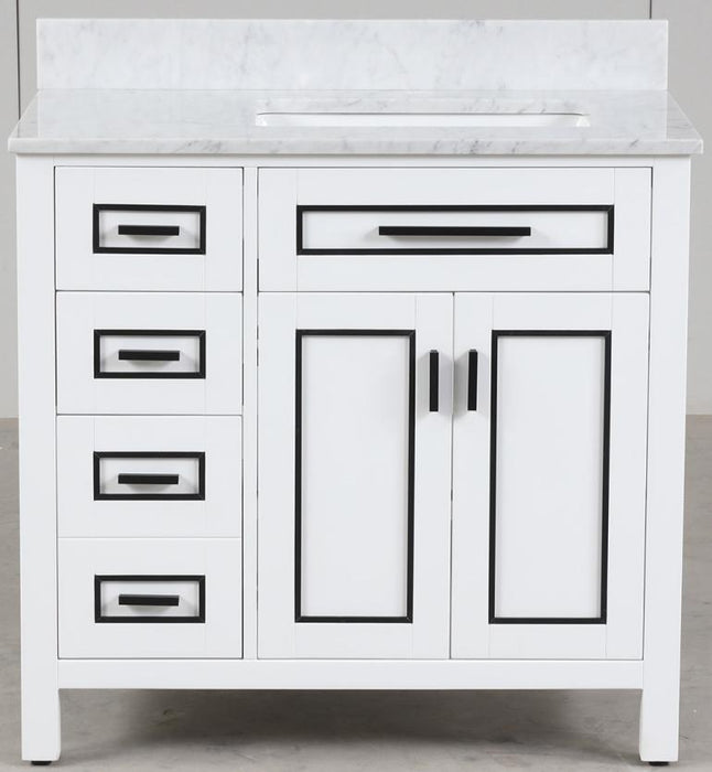 Venice White Bathroom Cabinet