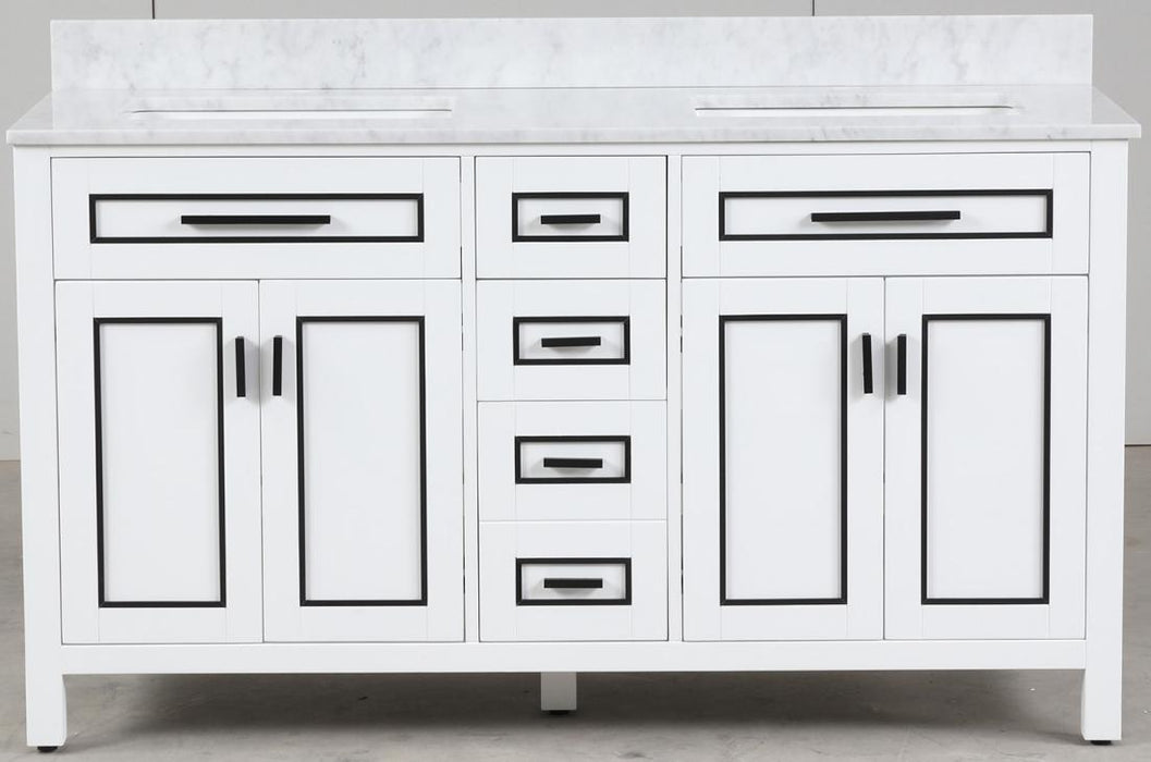 Venice White Bathroom Cabinet