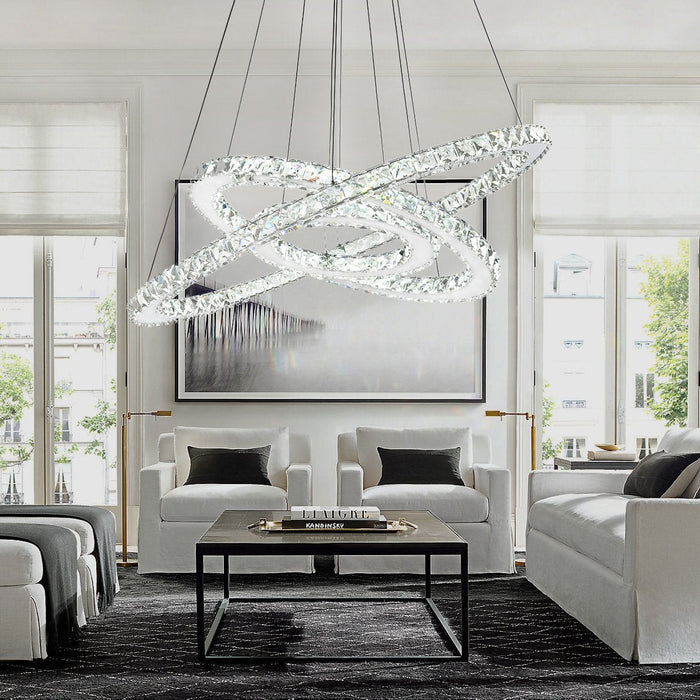 Crystal Ring Chandelier - Multi-Ring Choices