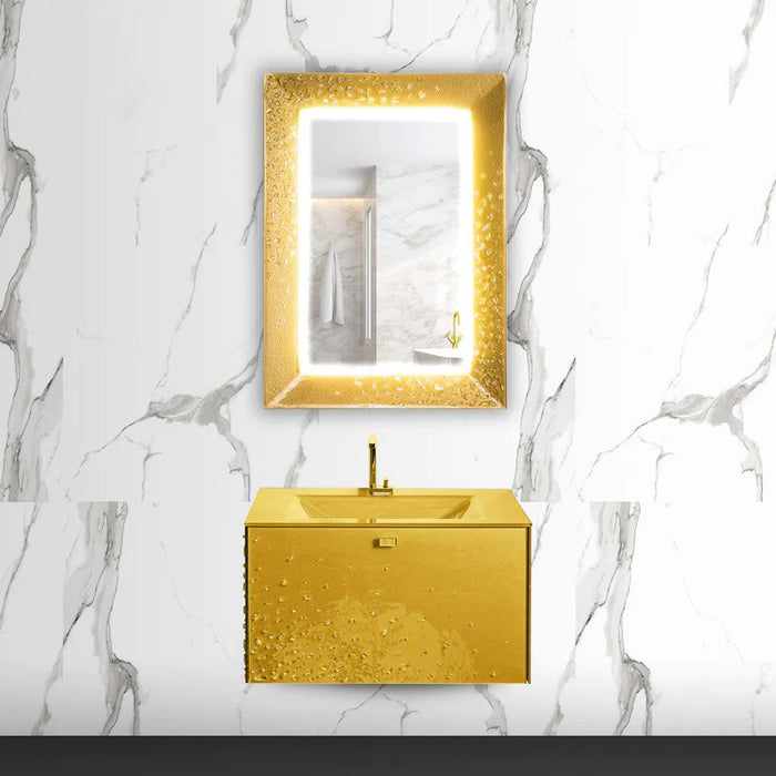 Luxury Murano Glass Wallmount Bathroom Vanity