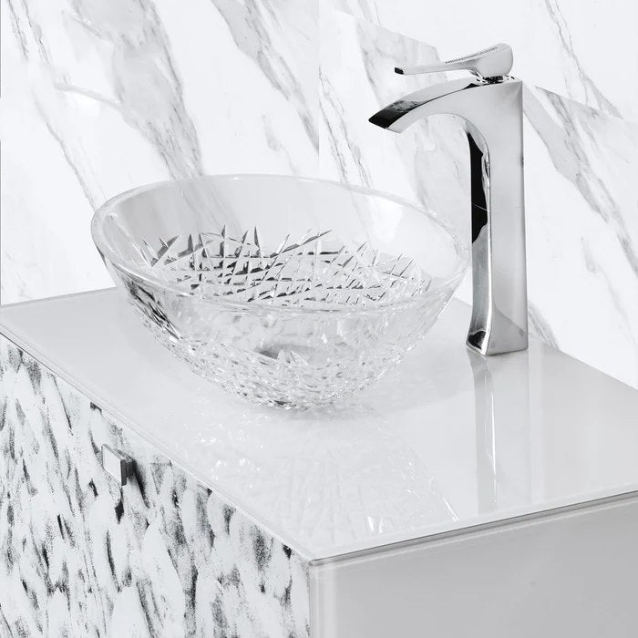 Luxury Murano Glass Wallmount Bathroom Vanity