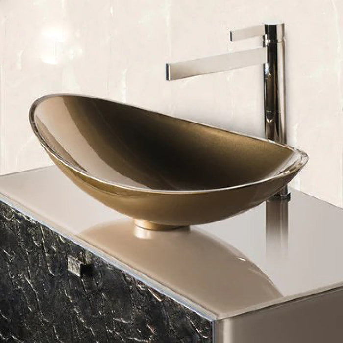 Luxury Murano Glass Wallmount Bathroom Vanity