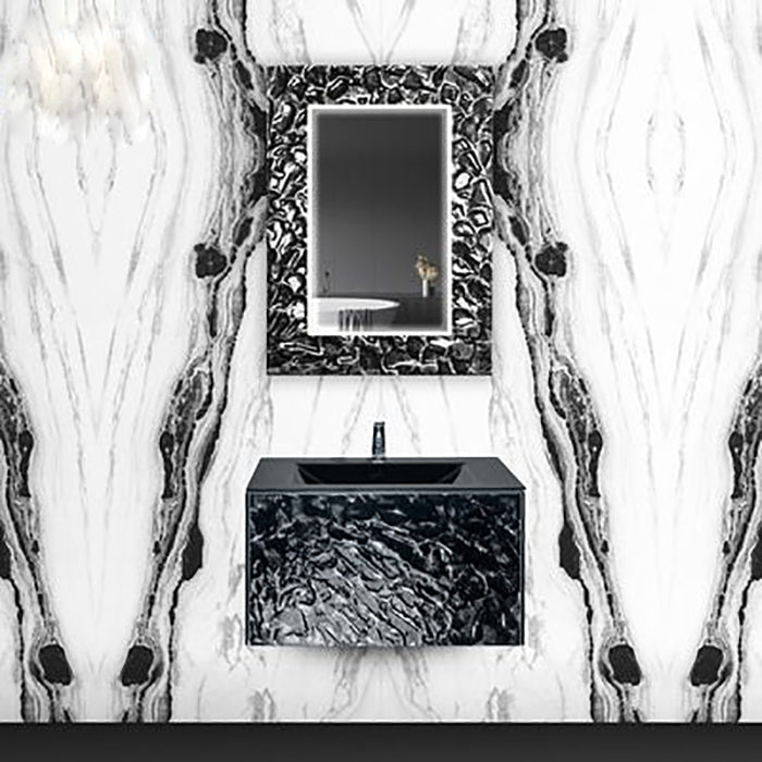 Luxury Murano Glass Wallmount Bathroom Vanity