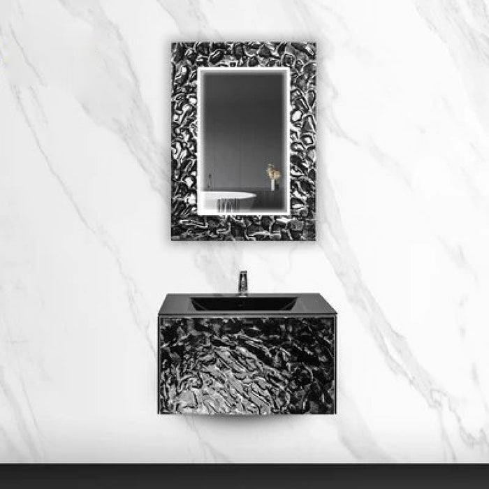 Luxury Murano Crystal Wallmount Bathroom Vanity