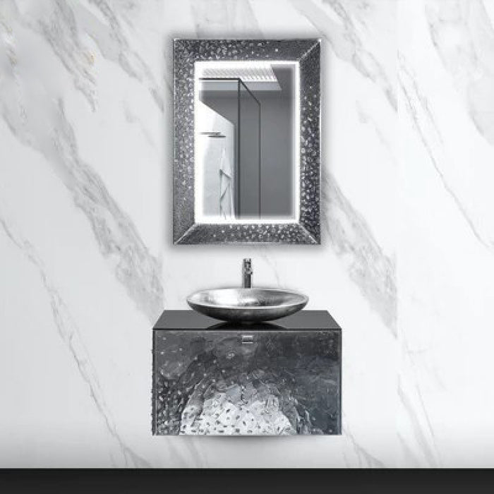 Luxury Murano Glass Wallmount Bathroom Vanity