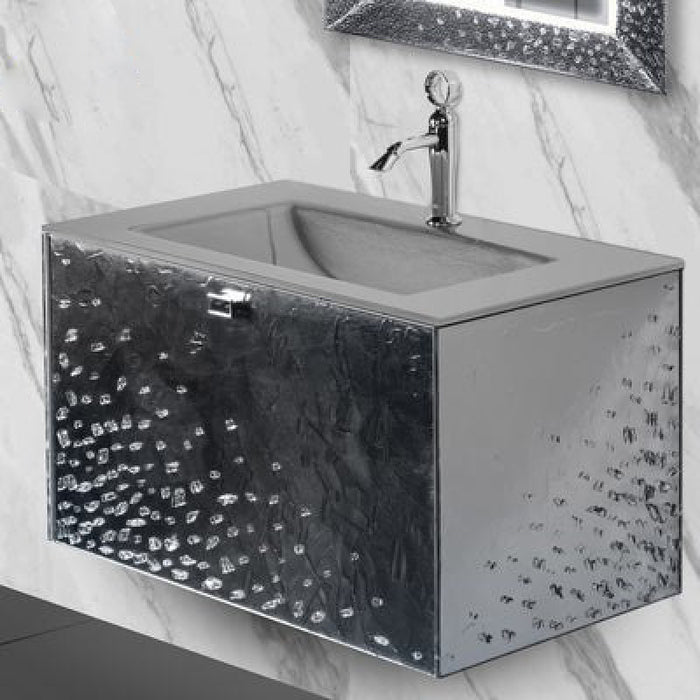 Luxury Murano Glass Wallmount Bathroom Vanity