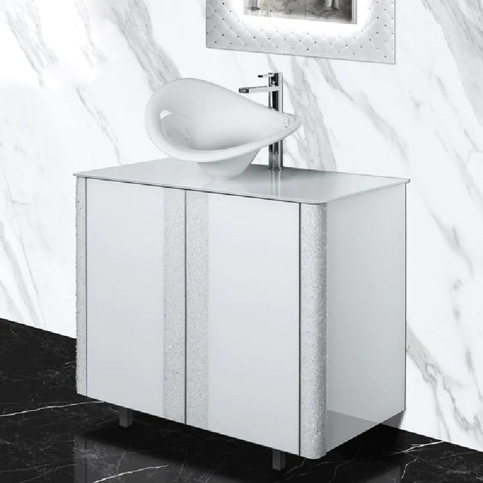 Princess Luxury Crystal White Vanity