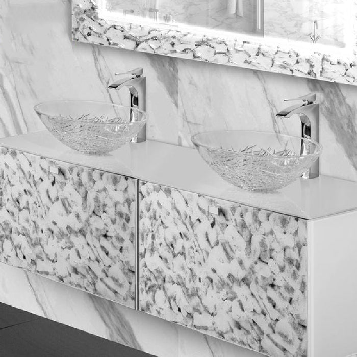 Luxury Wallmount Bathroom Double Vanity