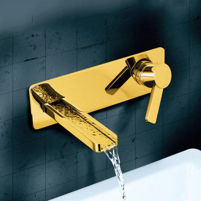 AQUA Modern Wall Mount Bathroom Faucet