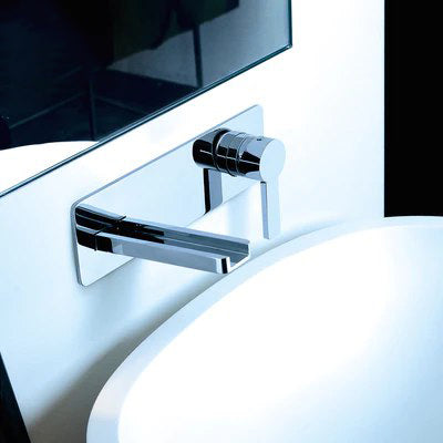 AQUA Modern Wall Mount Bathroom Faucet